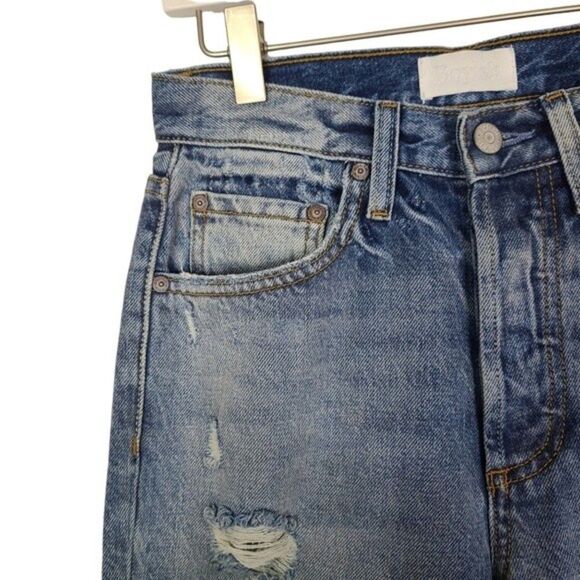 BOYISH Jeans Womens 25 The Billy Some Like it Hot High Rise Skinny Distressed - Picture 8 of 14
